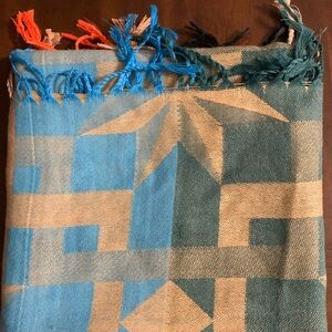 PASHMINA COLORED WRAP SCARF WITH FRINDGE ON SIDES MEASURES 63”LENGTH AND 27”DOWN